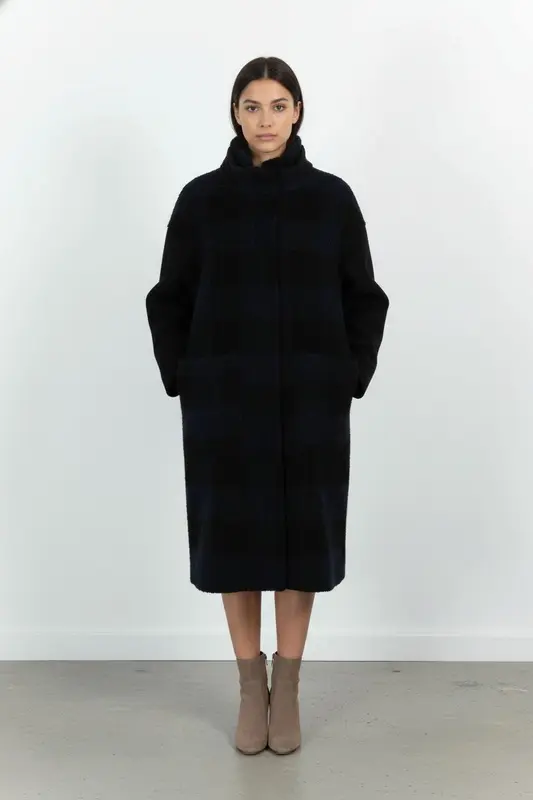 Manteau Bleu et Noir - Taille M/38