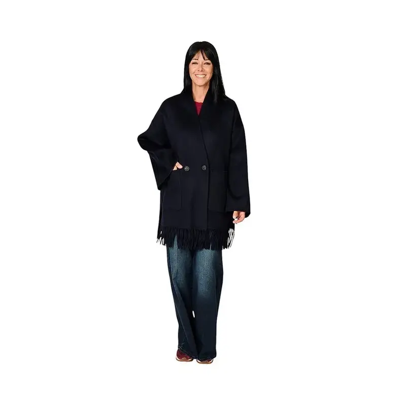Manteau Dynamis Studio pour femme, bleu foncé