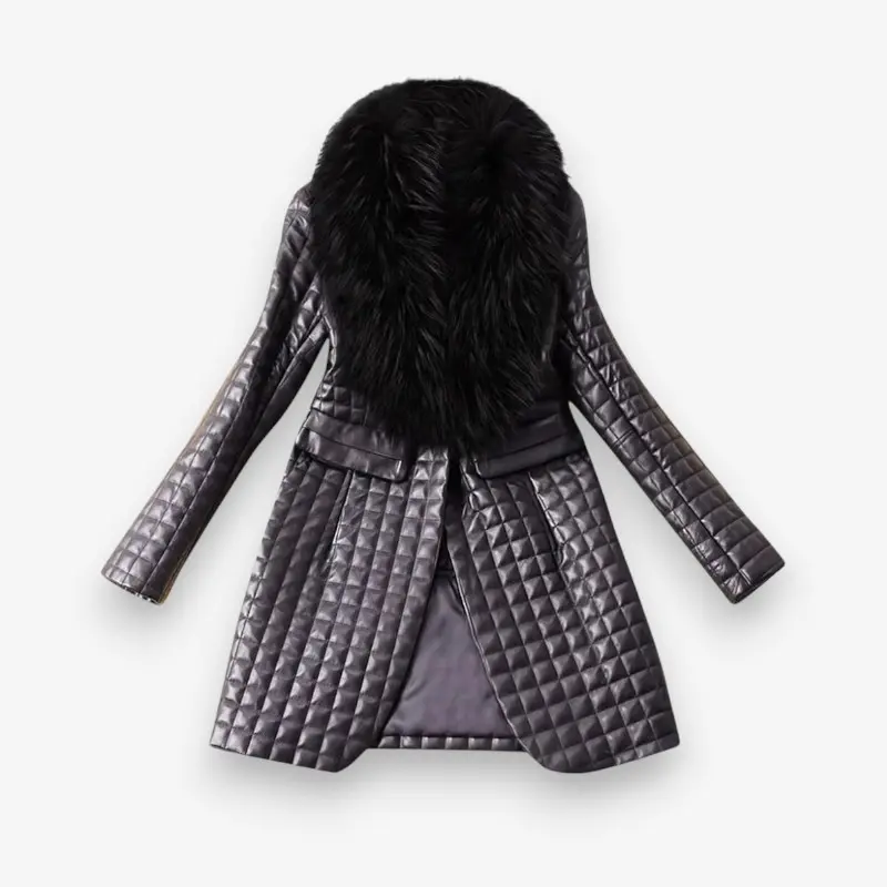 Manteau femme manches longues col à revers