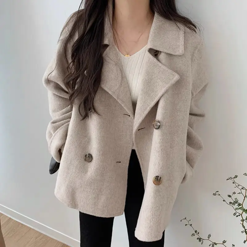 Manteau homme croisé boutonné manches longues