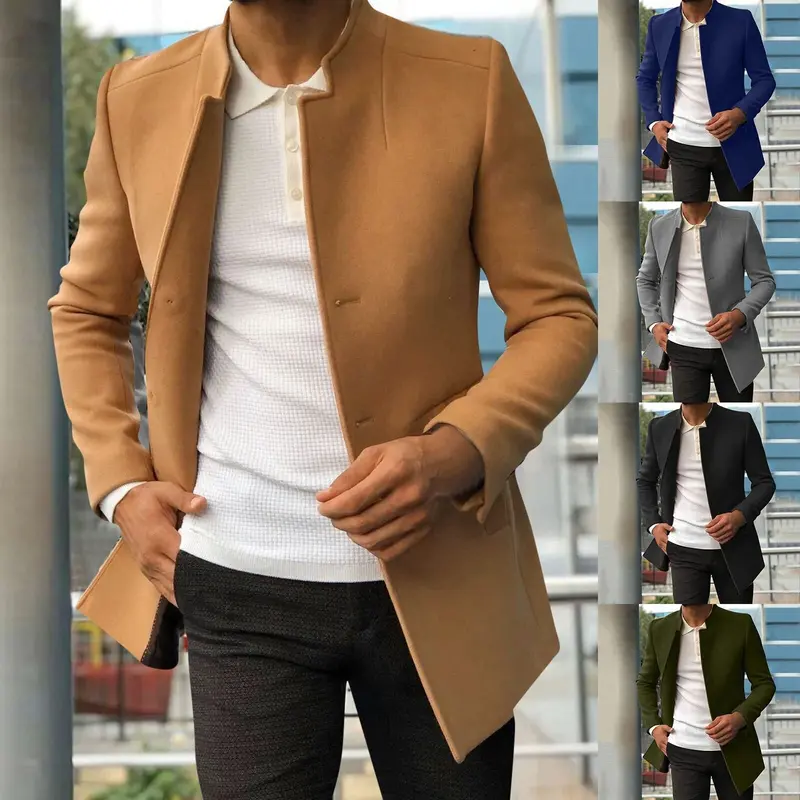 Manteau homme Larson coupe slim, minimaliste et élégant