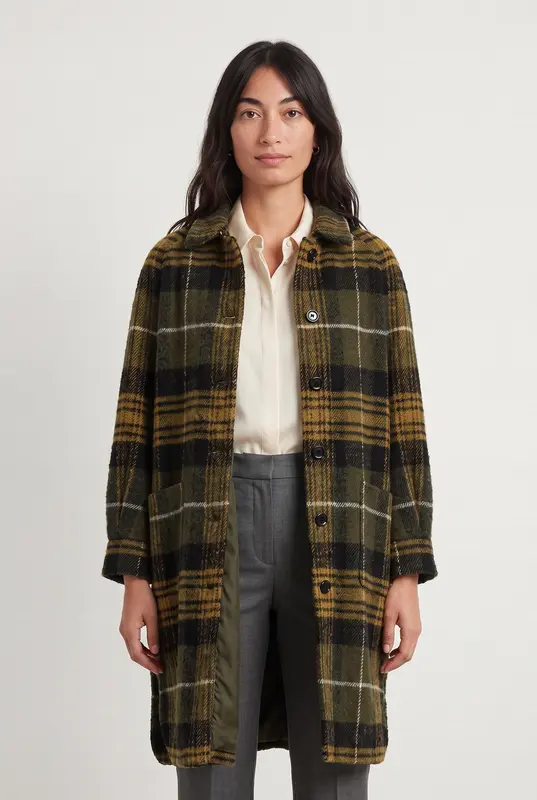 Manteau Kaki et Jaune - Taille S/36