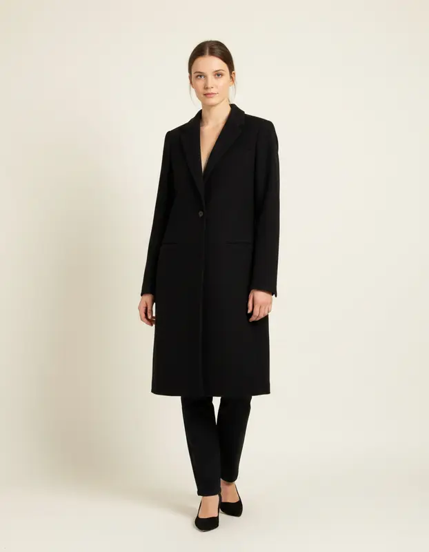 Manteau long bleu - Taille M/38