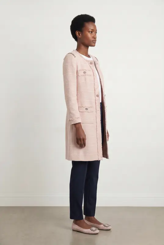 Manteau Long Rose - Taille M/38