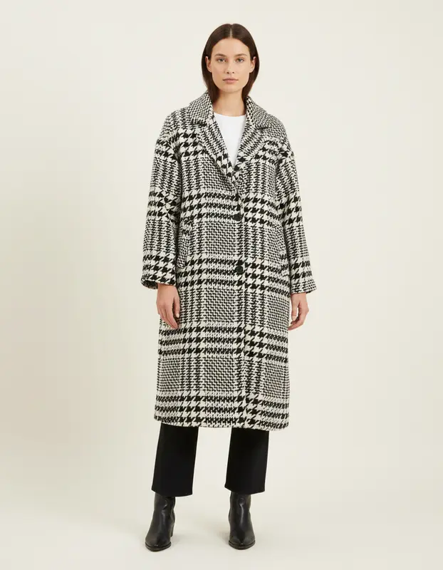 Manteau Noir et Blanc - Taille S/36
