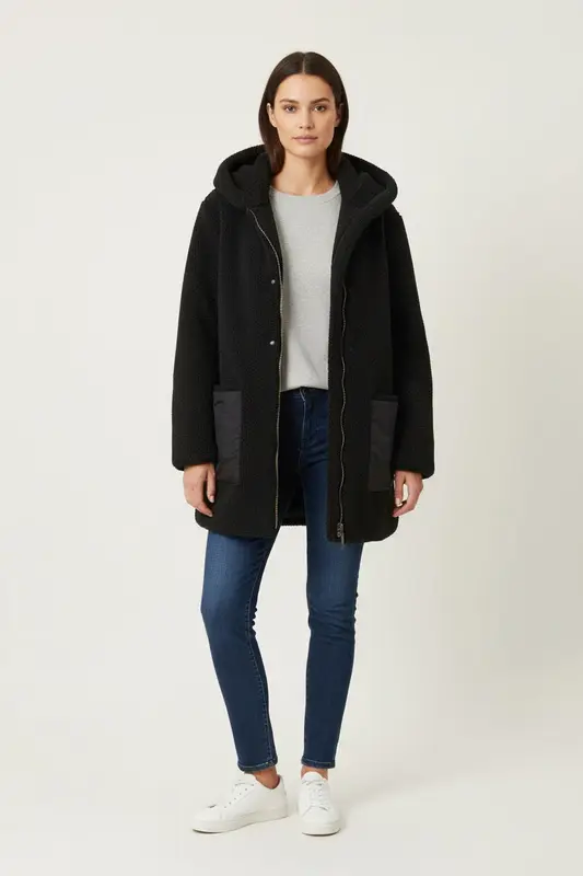 Manteau Noir - Taille XL/42