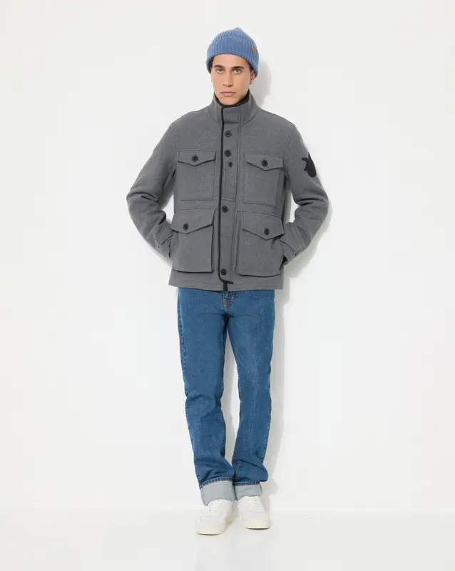 MANTEAU SCOTISH GRIS