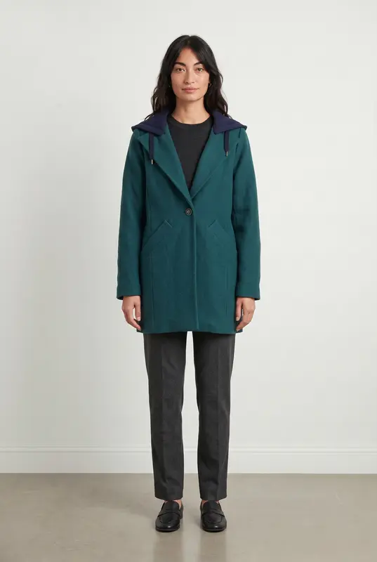 Manteau Vert et Bleu - Taille S/36