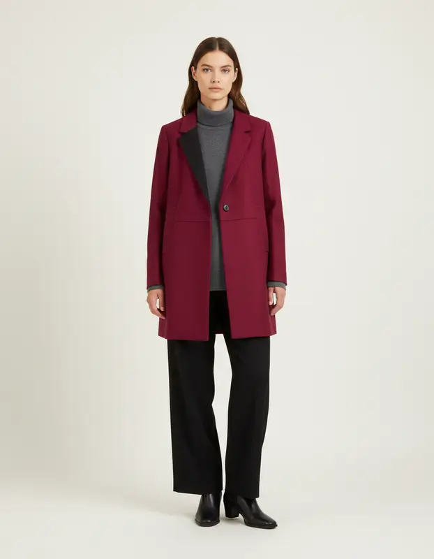 Manteau violet - Taille L/40