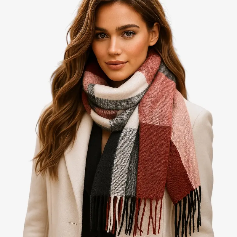 Maren – Foulard multi-motifs avec motif imprimé