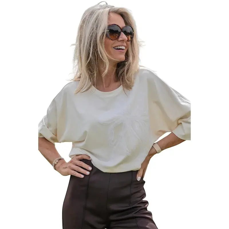 Margittes pull femme ecru