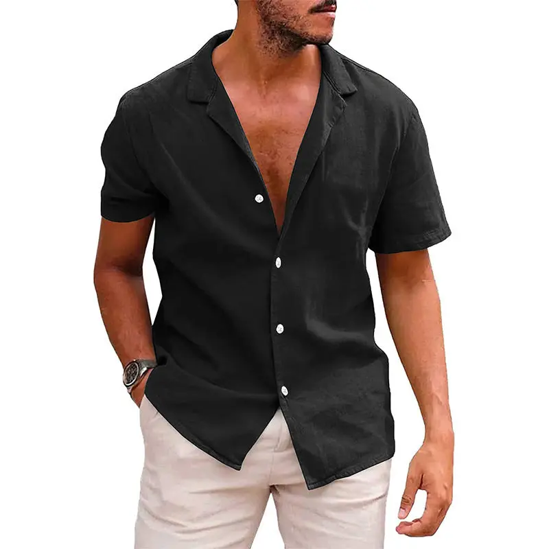 Mariano - Chemise boutonnée à manches courtes élégante