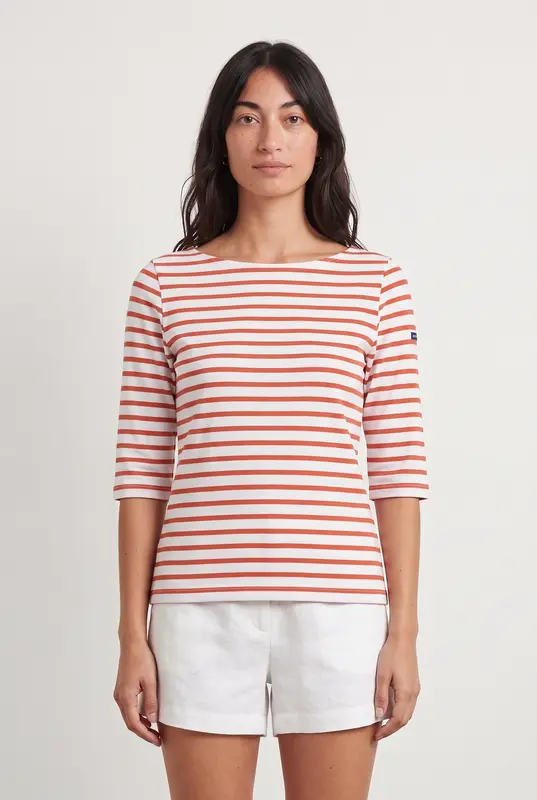 Marinière Blanche et Rouge - Taille M/38