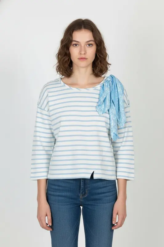 Marinière Bleu et Blanc - Taille L/40