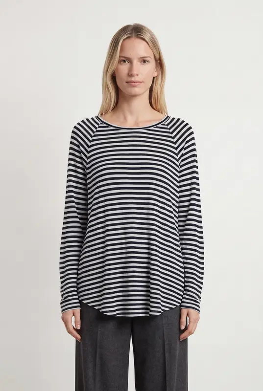 Marinière Noire et Blanche - Taille M/38