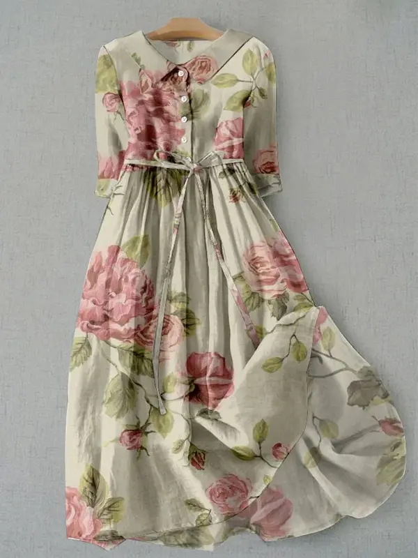 Marley - Robe Vintage Florale Ajustable