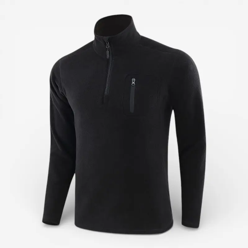 Martin – Pull polaire à manches longues et col montant