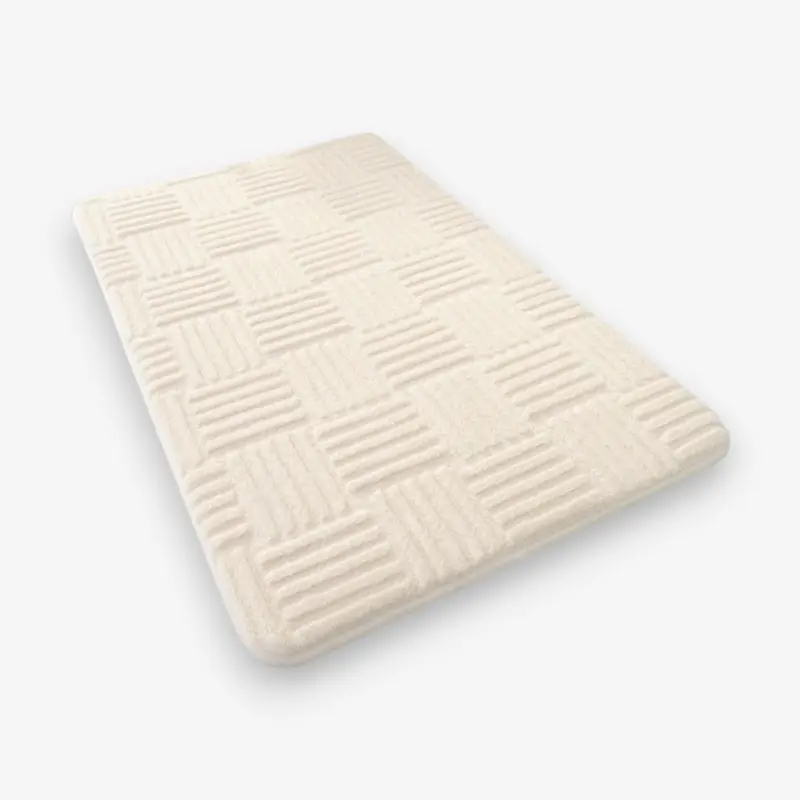 MatNest - Tapis de sol absorbant rectangulaire à rayures avec dos antidérapant