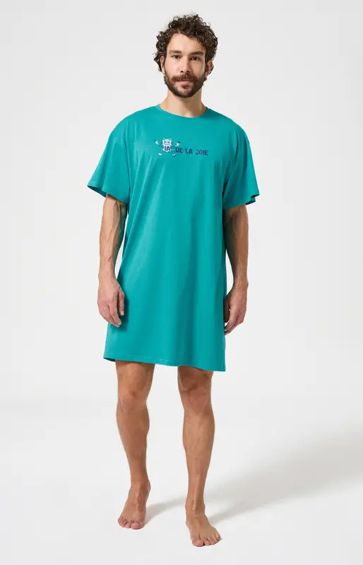 Maxi Tee-Shirt en jersey de coton léger - IA de la joie