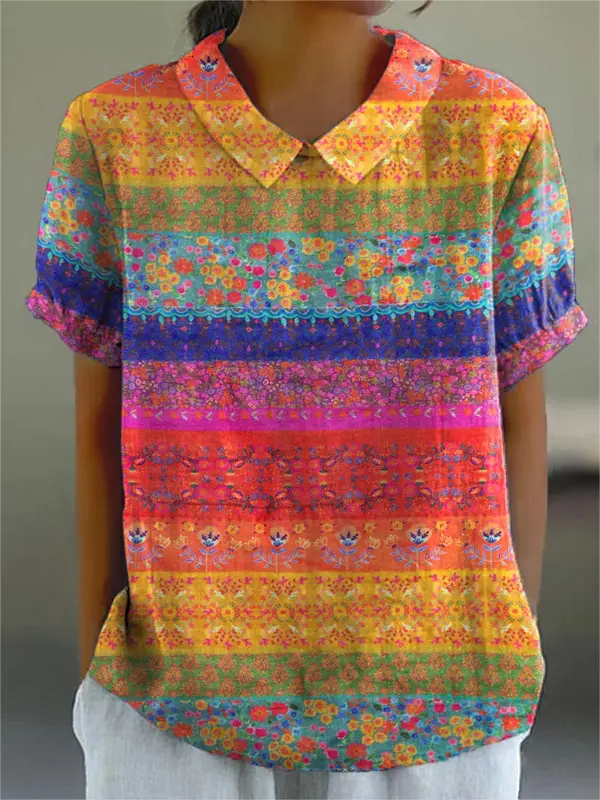 Maya - Chemise Florale Éclatante