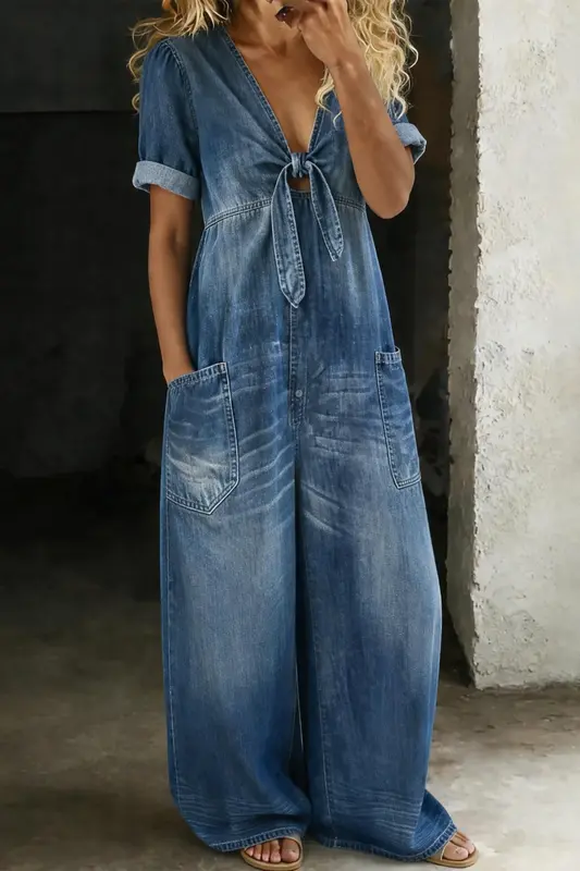 Maya - Combinaison Denim Polyvalente