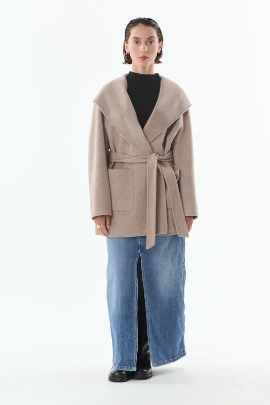 MENDY - Veste en laine et cachemire mélangés
