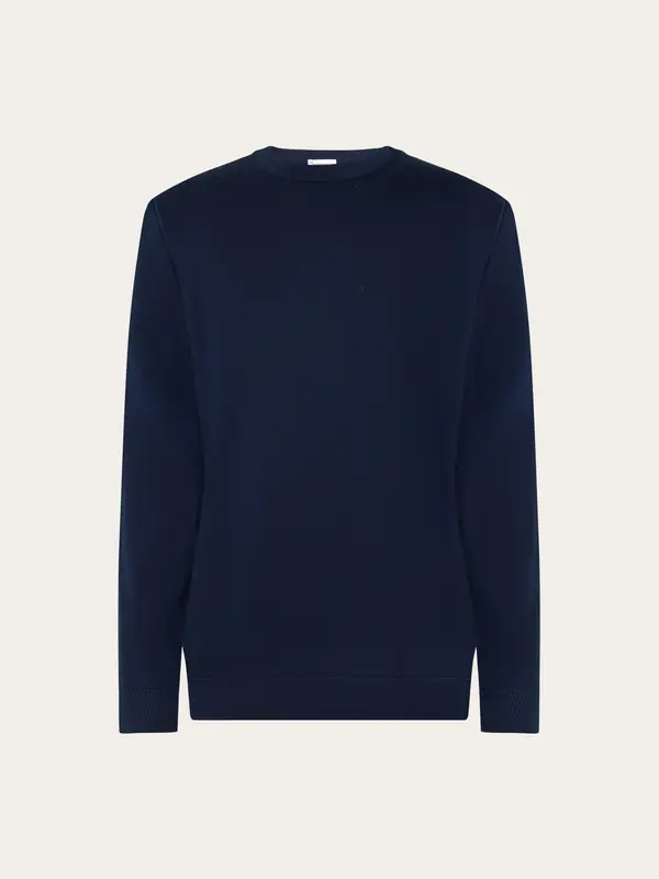 Merino crew neck sweater - Total Eclipse
