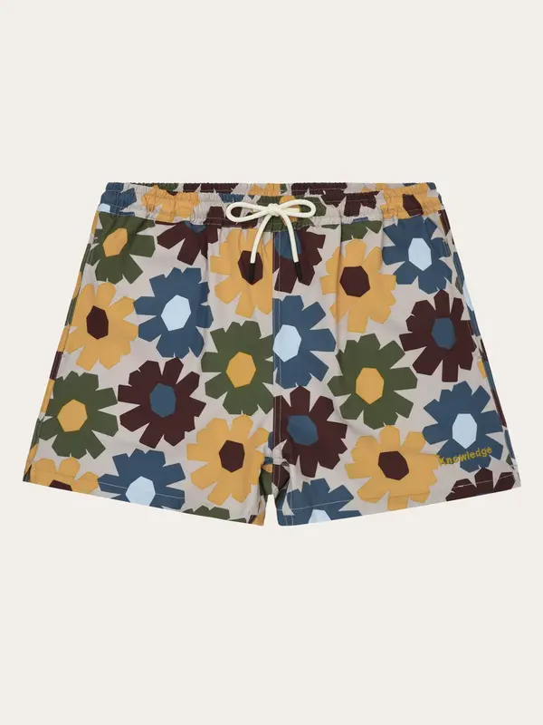 Mid-thigh print swimshorts - Multi color AOP