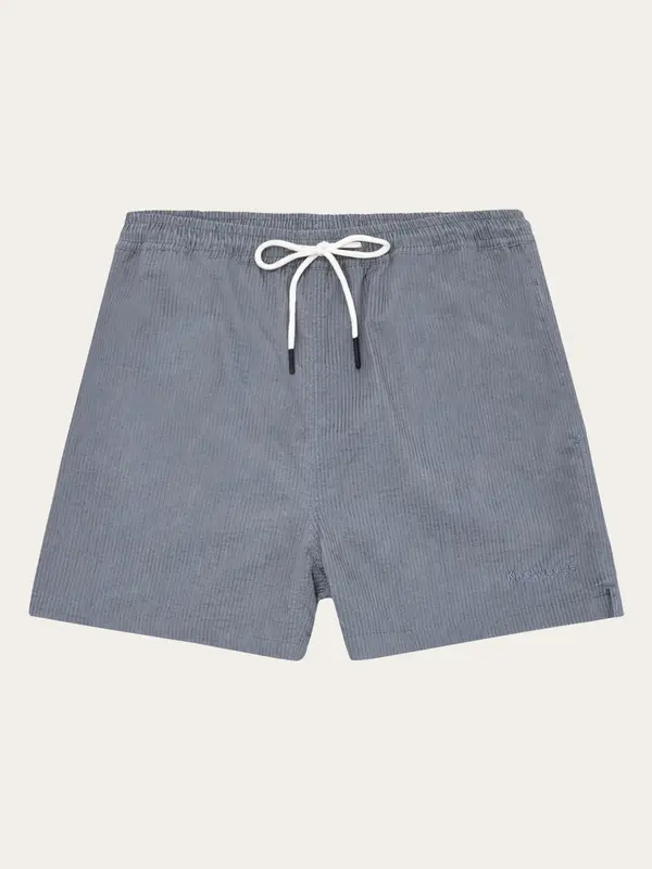Mid-thigh seersucker swimshorts - Night Sky