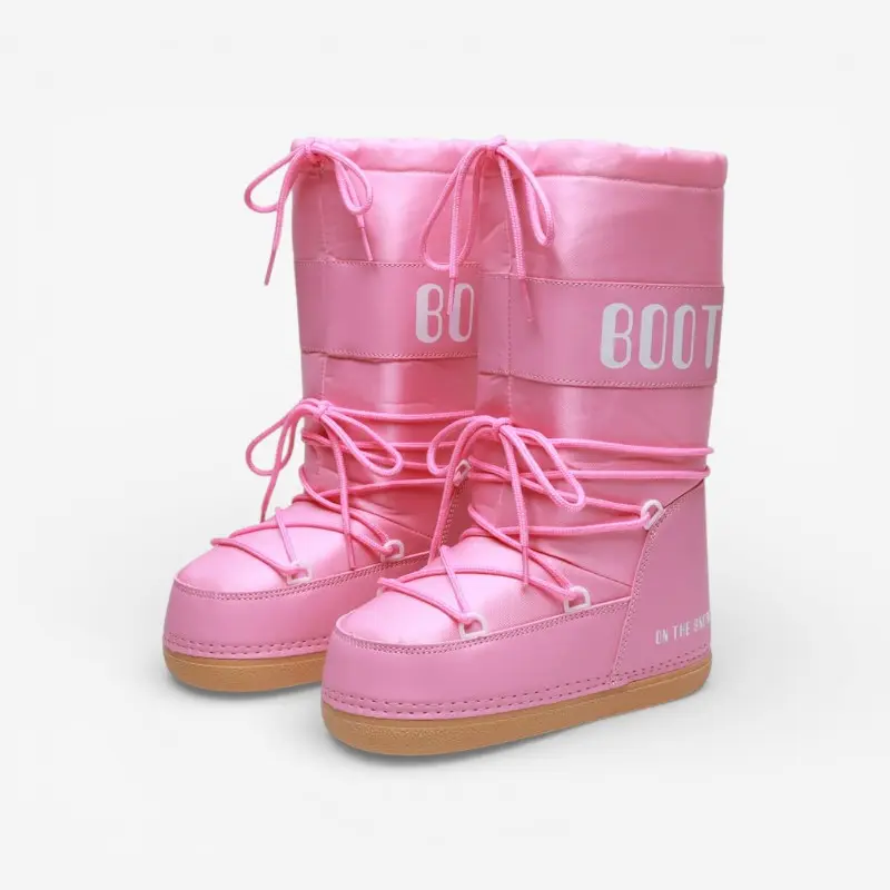 Mila – Bottines mi-mollet à lacets, bout rond