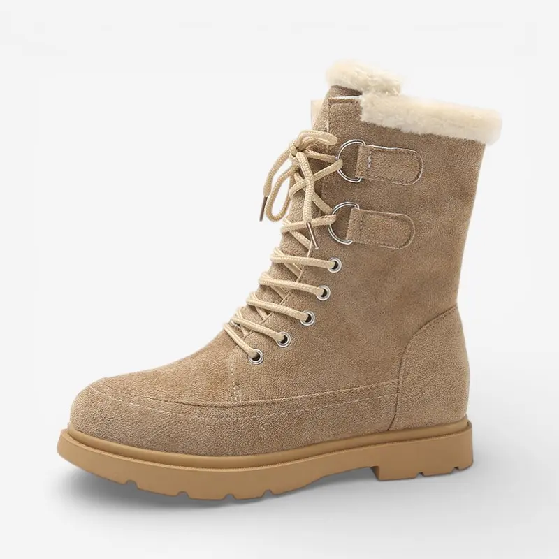 Mila – Chaussures à lacets à bout rond et semelle antidérapante