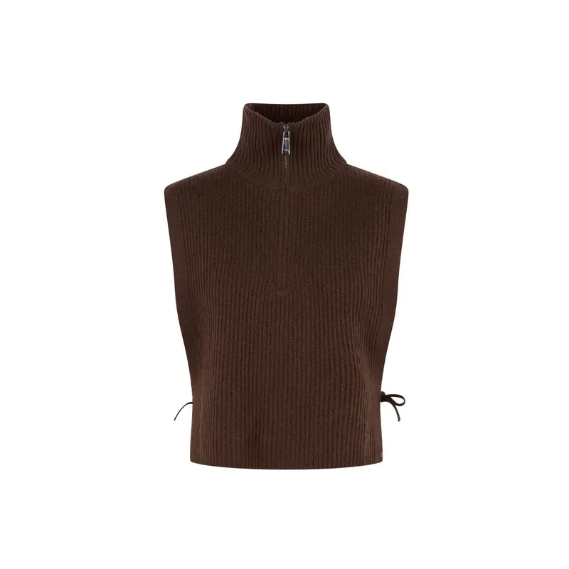 MIMOSA (REF. 64703) - MARRON FONCE - COL EN CACHEMIRE