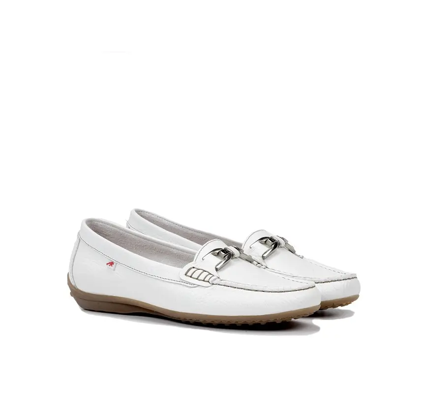 mocassin FLUCHOS F0804 Femme Blanc
