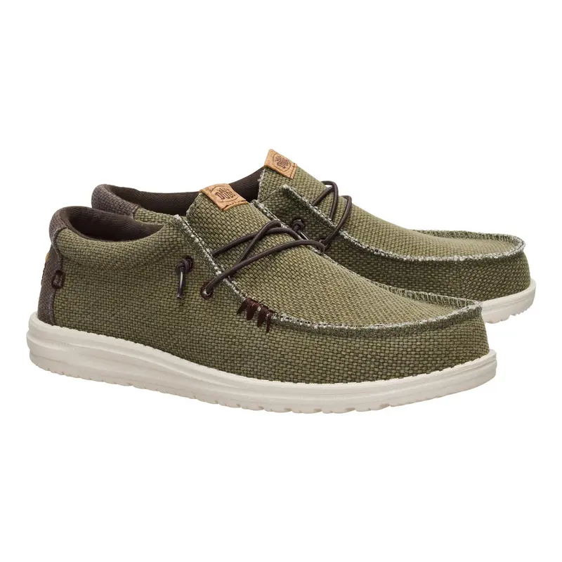 Mocassin HEY DUDE Homme WALLY BRAIDED kaki