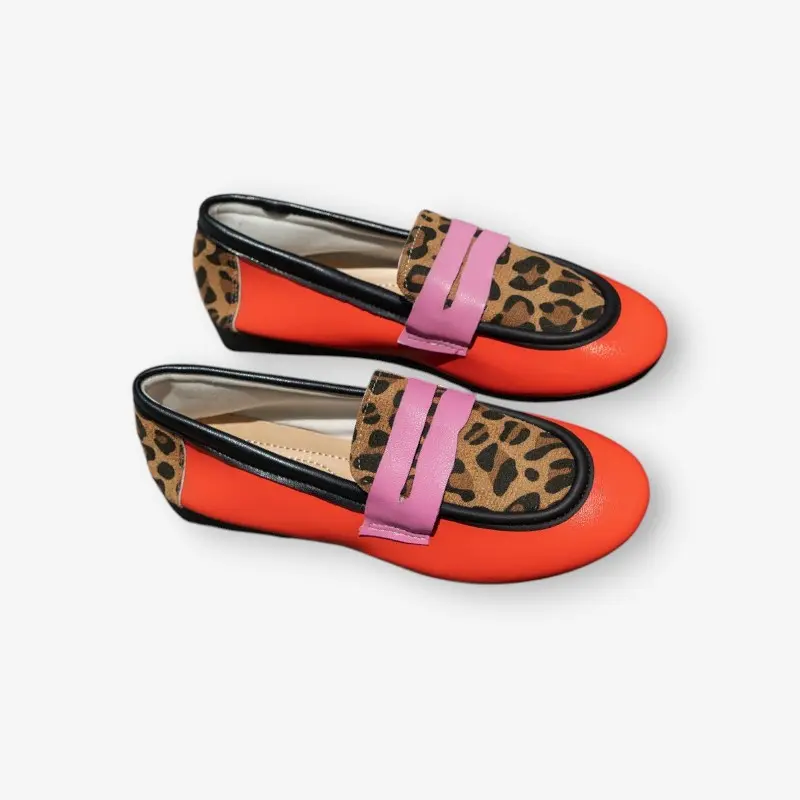 Mocassins femme bout rond petit talon