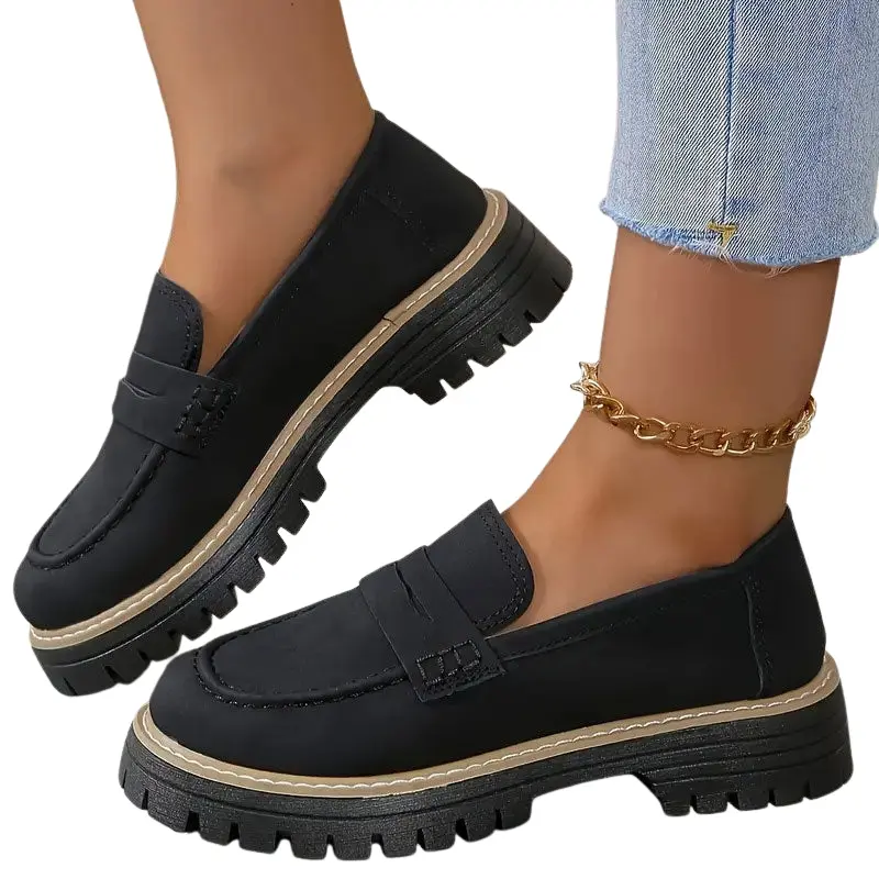 Mocassins femme en suède