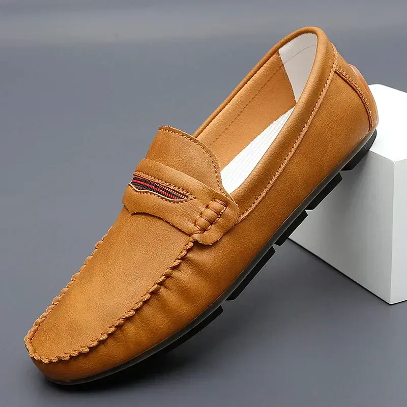 Mocassins Lumen-22, construction finie main, esprit italien