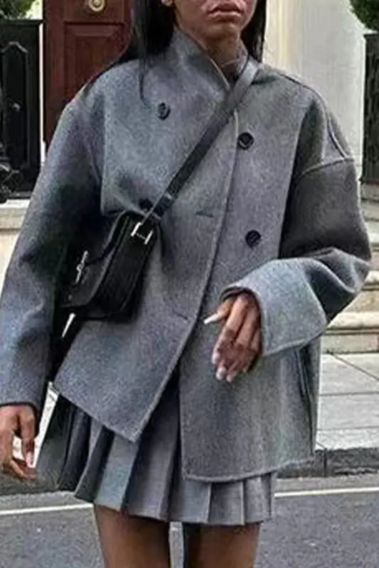 Moira - Veste chic col montant