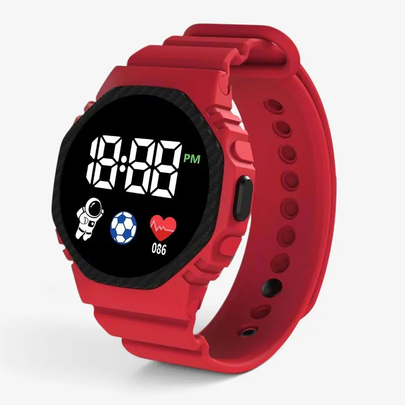 Montre de sport pour enfants avec affichage LED