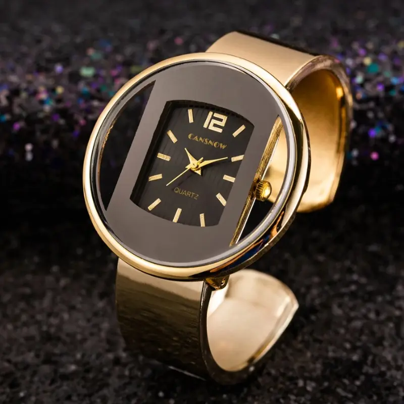 Montre femme minimaliste cadran ovale élégant