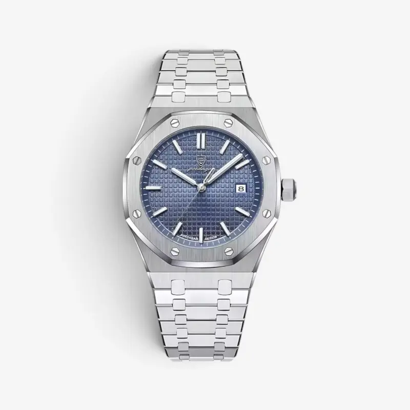 Montre Homme Acier Inoxydable 41mm Élégante