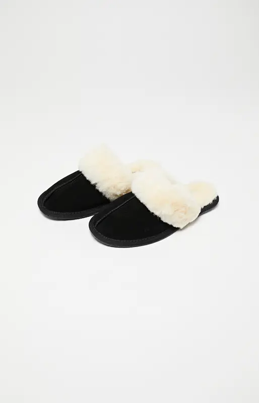Mules Laine - Noir