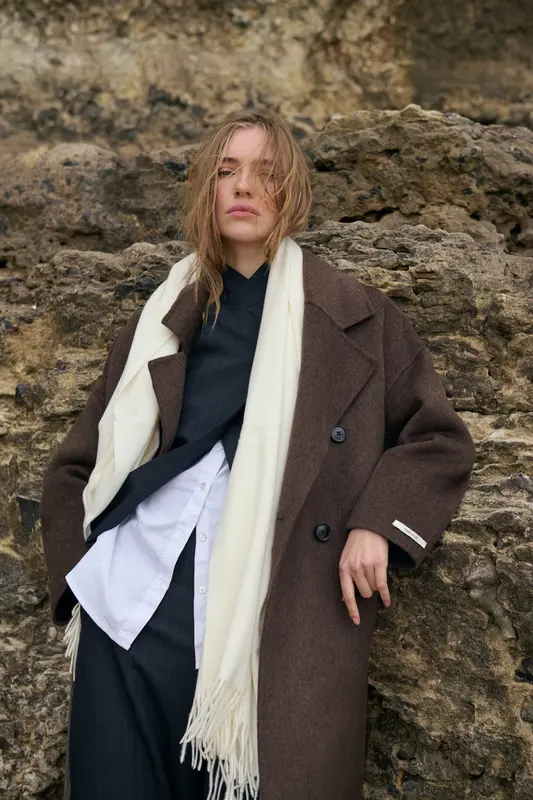 MURIEL - Manteau en laine mélangée