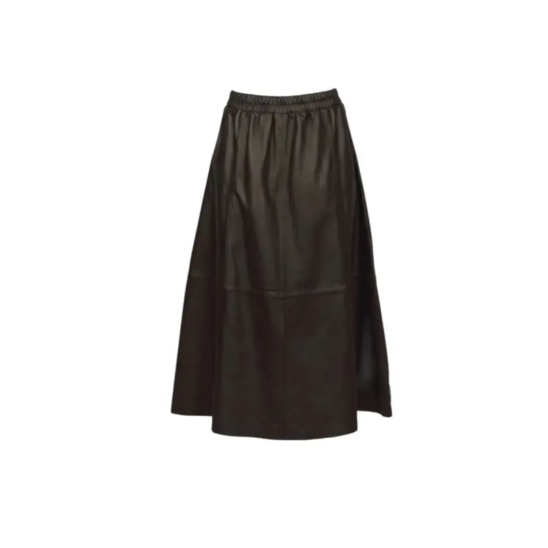 NAHEE (REF. 65102) CHOCO- JUPE EN CUIR