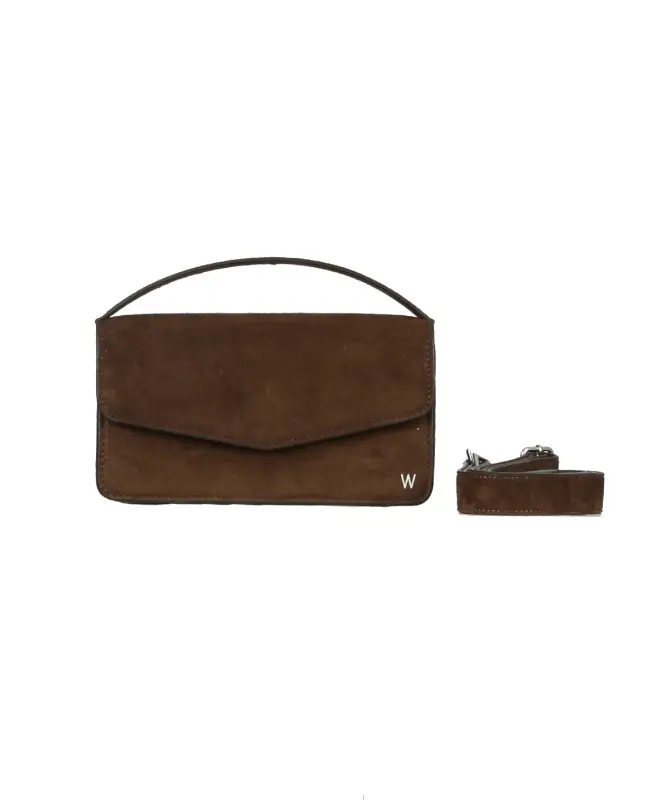 NANO (REF. 65276) CHOCO - SAC EN CHEVRE VELOURS