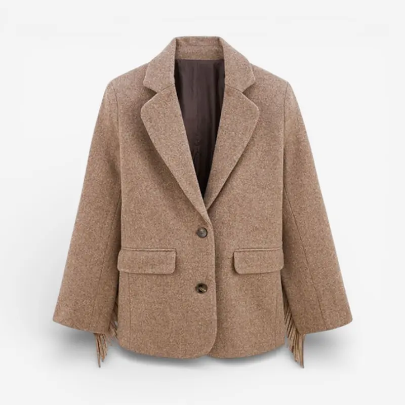 Natalie – Blazer à manches longues avec poches et boutons
