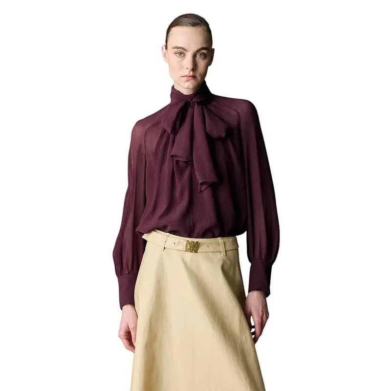 Natan Collection Chemisier femme aubergine FOURMI-JARM01 310