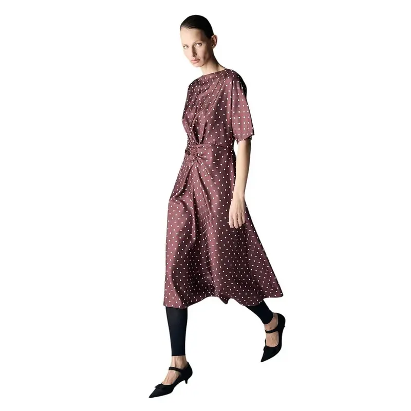Natan Collection Robe femme aubergine FIGARO-JAAP28 310
