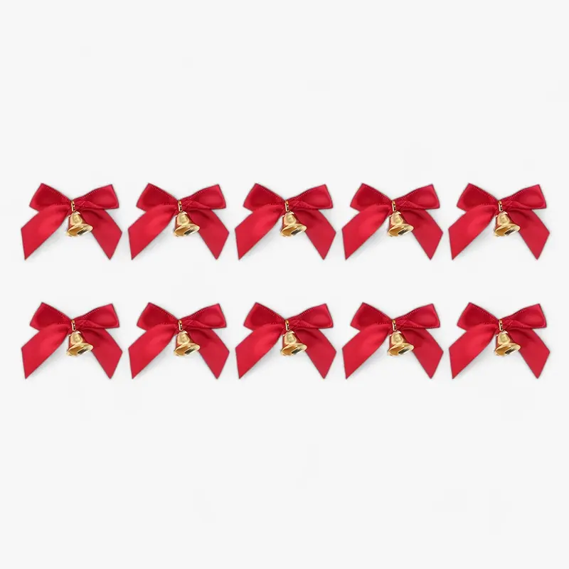 Nœud de sapin de Noël avec clochettes dorées