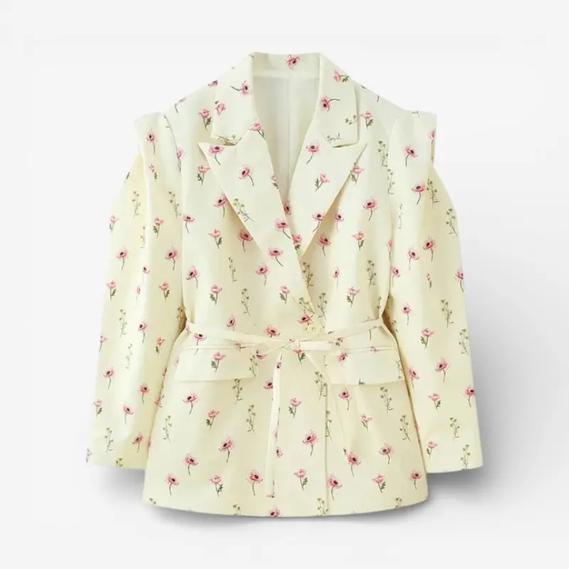 Nymera – Veste ample à manches longues avec motif floral imprimé